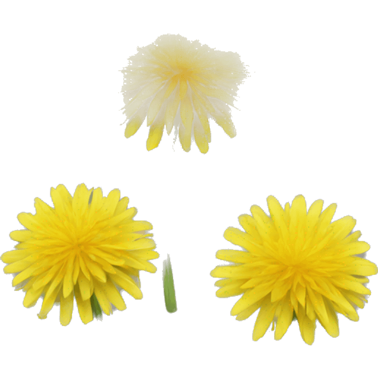 yellow dandelion emoji