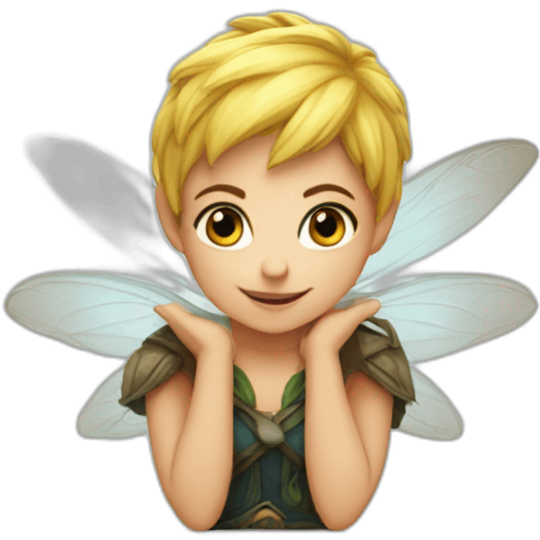 pixie on a fan emoji