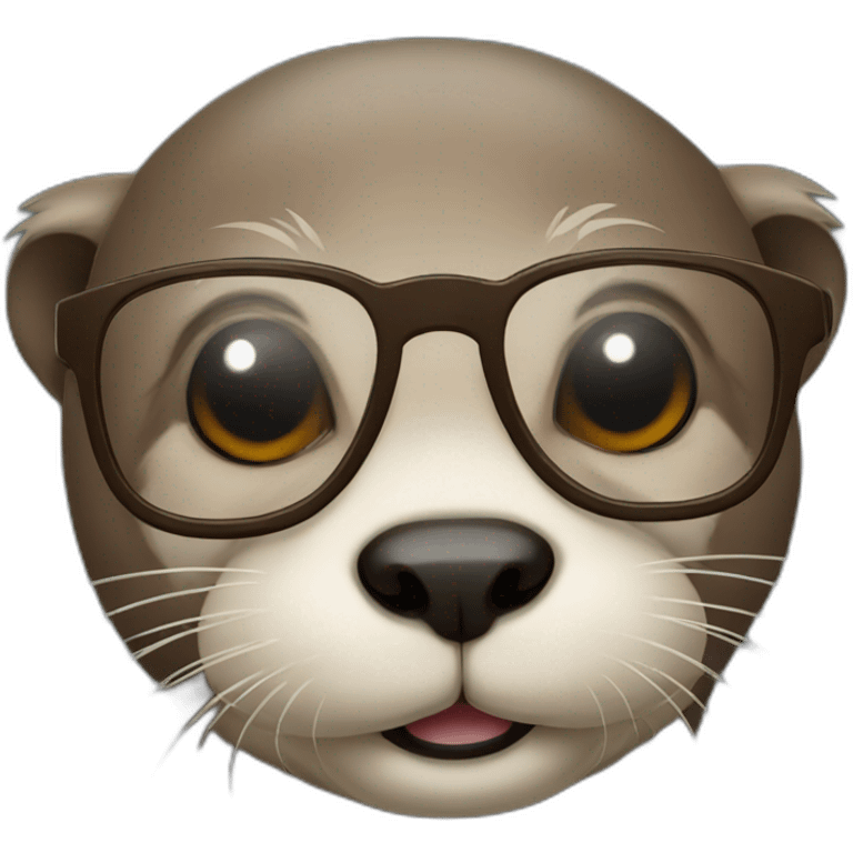 otter with glasses emoji