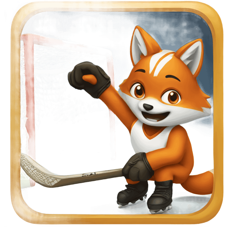 Fox scoring a goal emoji