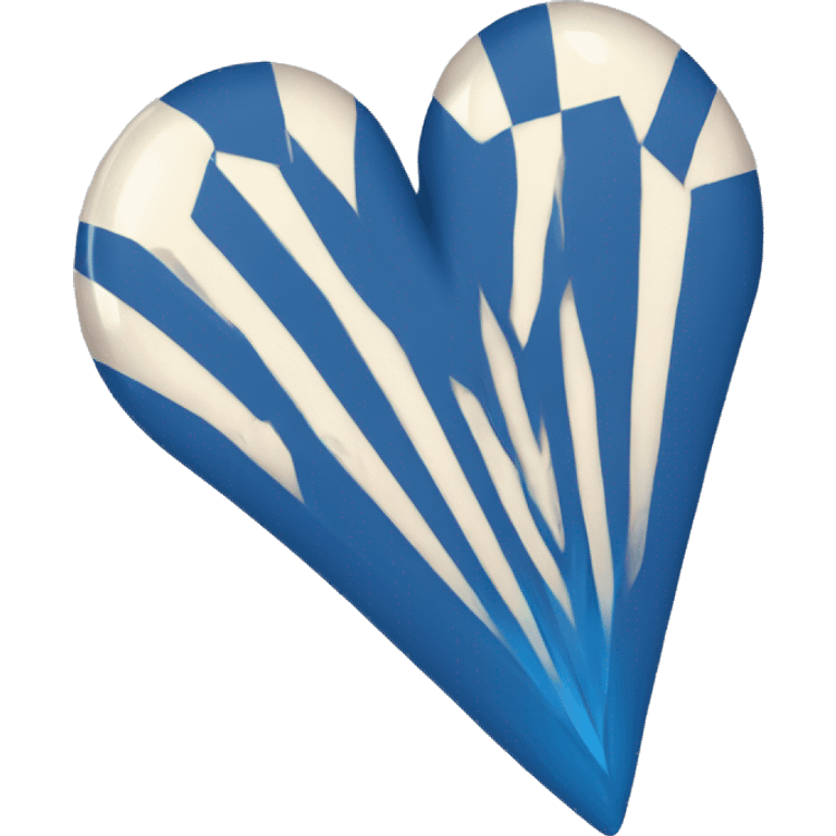 Dart blue solid heart emoji