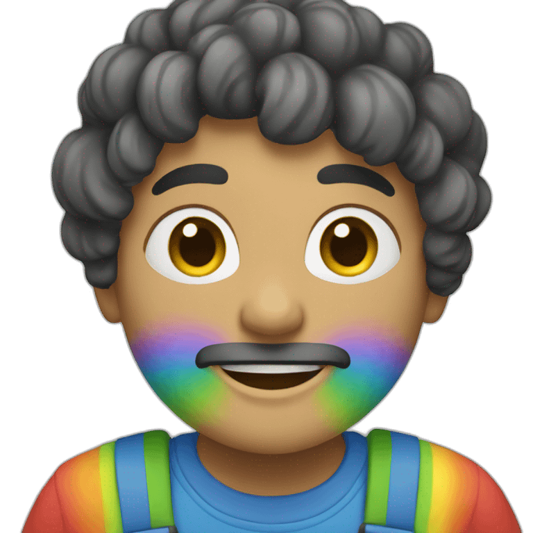 Rainbow school emoji