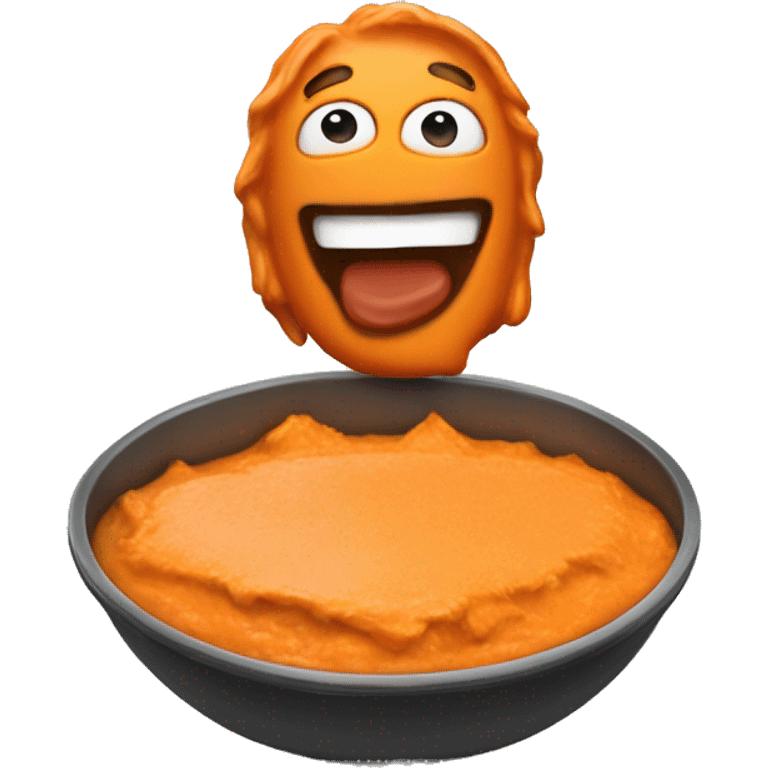 bowl of buffalo chicken dip emoji