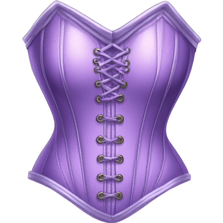 Sparkling lavender corset emoji