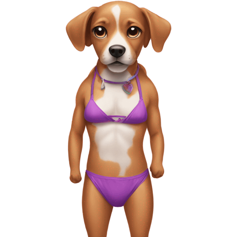 Dog in bikini  emoji