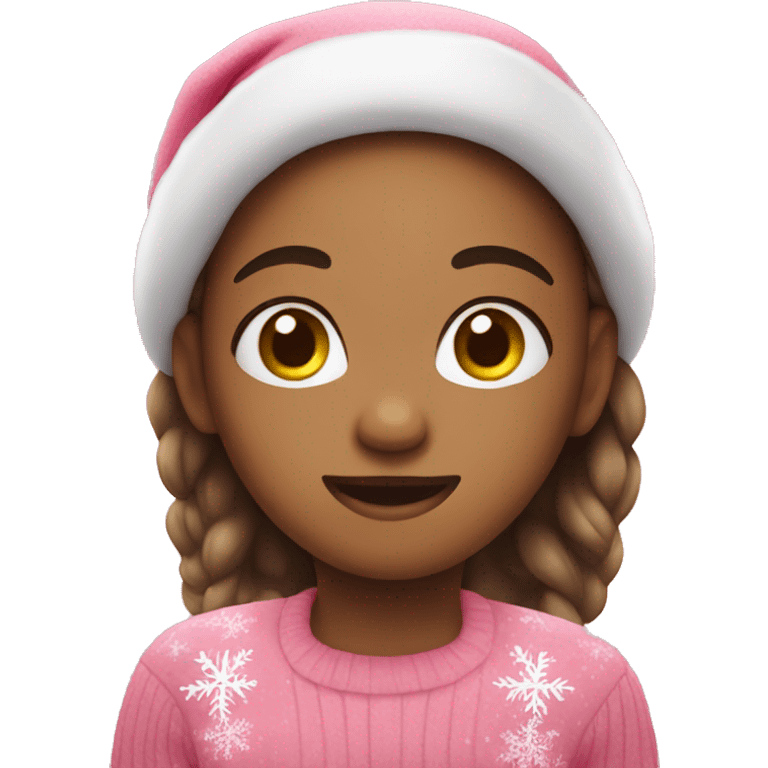 Cute pink holiday emoji