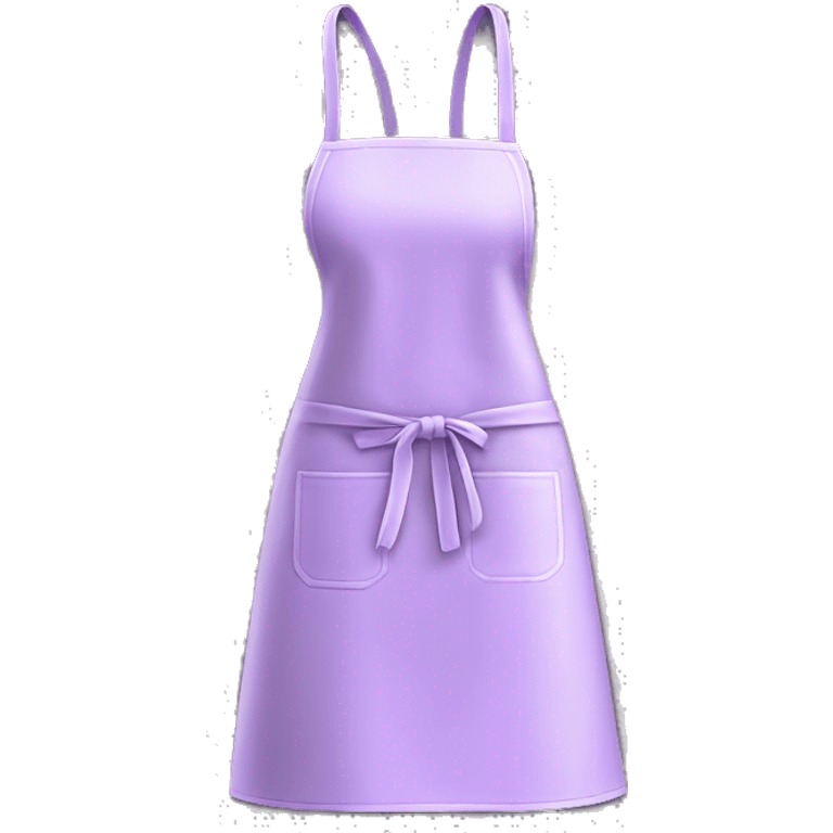 Realistic isolated light purple kitchen apron. emoji