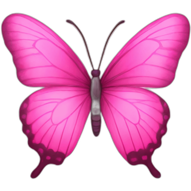 Pink butterfly emoji