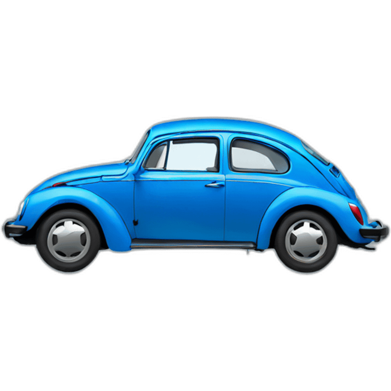 blue vw beetle emoji