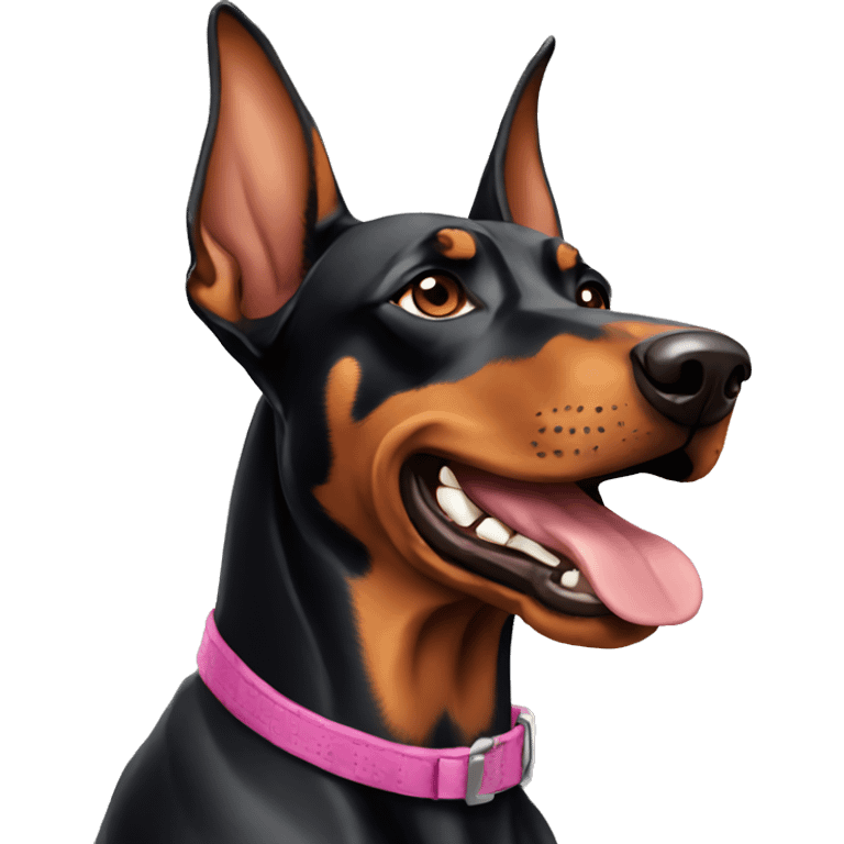 Doberman dog emoji