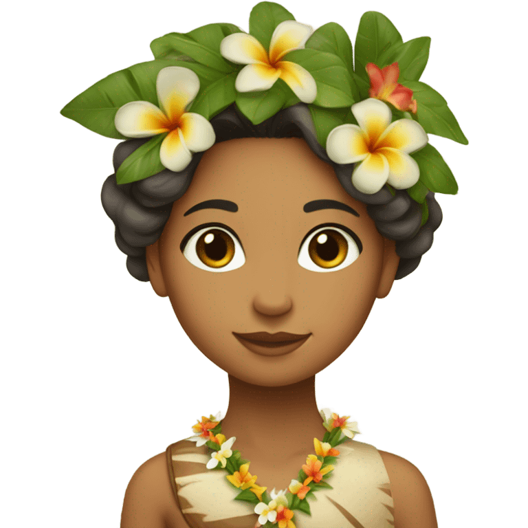 Native Hawaiian girl emoji