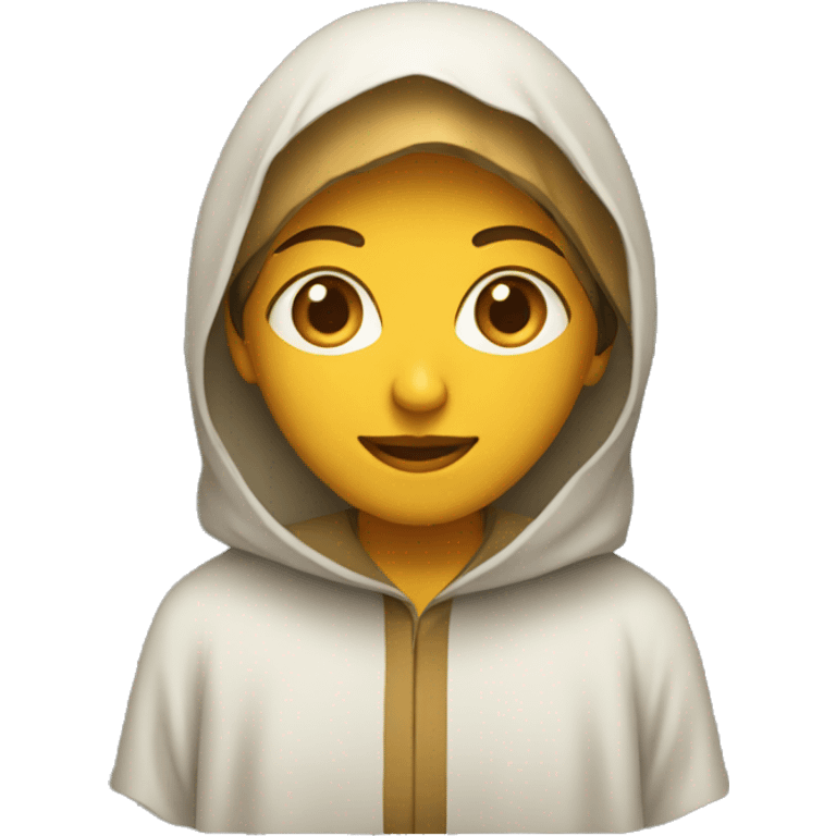 wearing a djellaba emoji