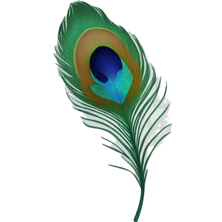 Peacock feather emoji