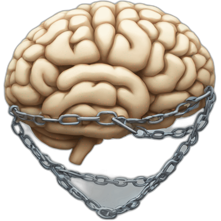 chained brain emoji