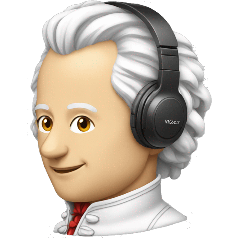 Mozart with Headphone emoji