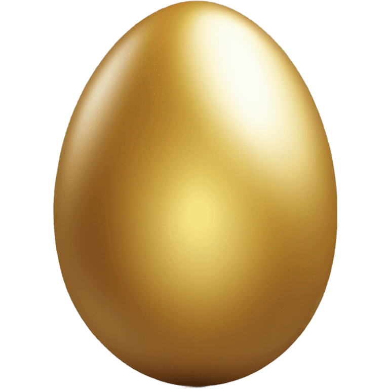 Golden egg with muscles  emoji