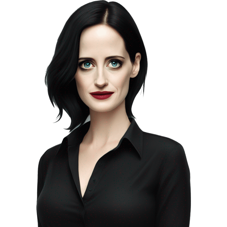 Eva Green in black shirt emoji