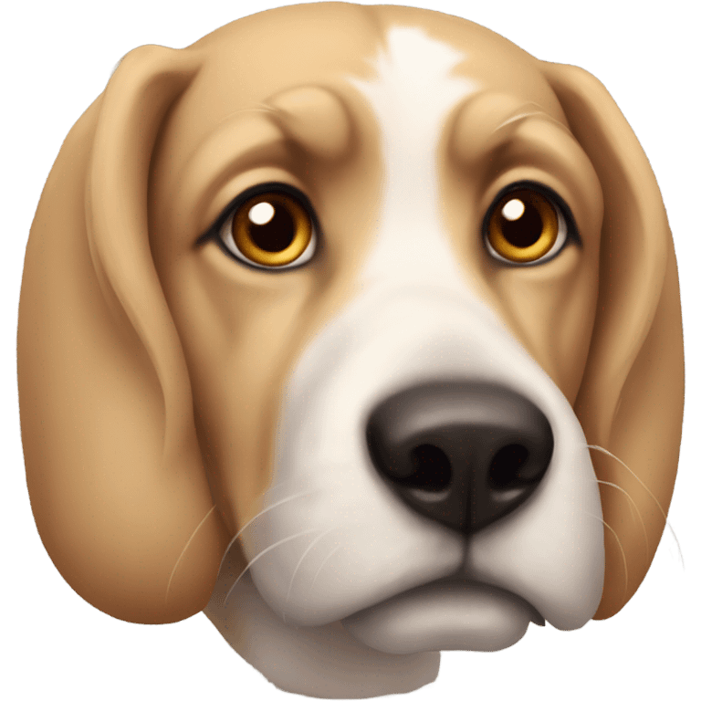 intense canine close up emoji