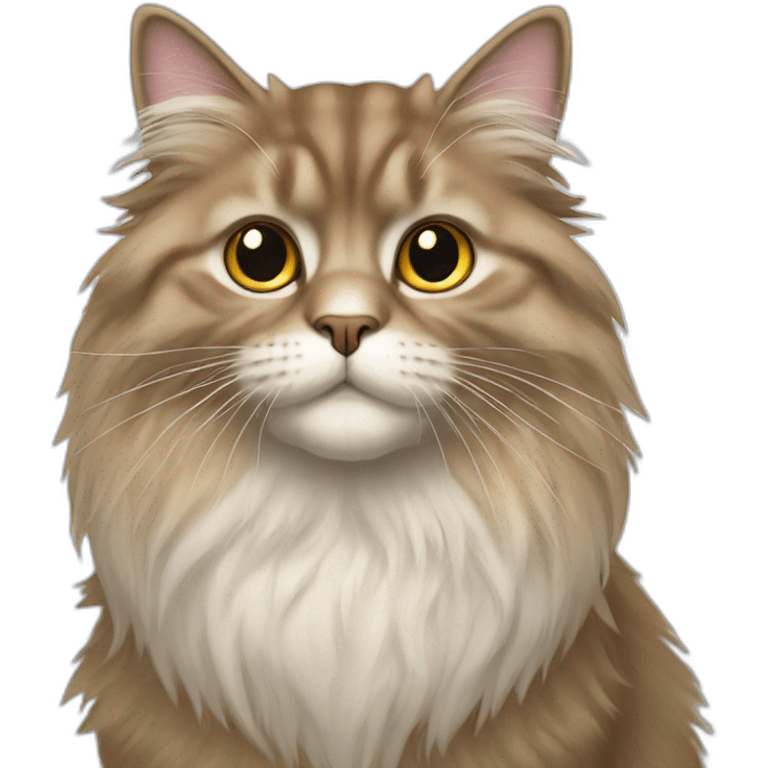 Scottish cat longhair emoji