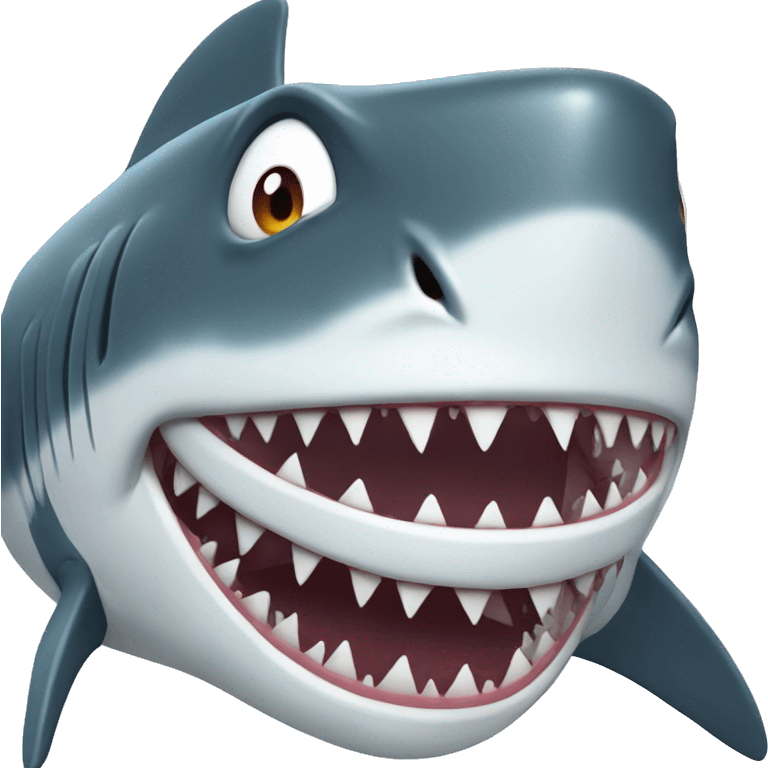 shark crazy emoji