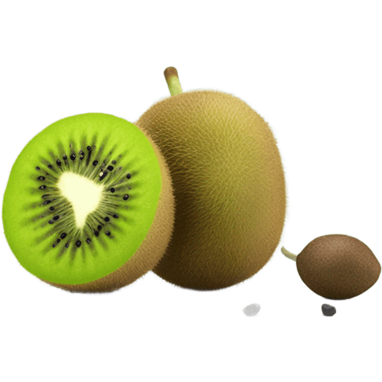 3d kiwi fruit emoji