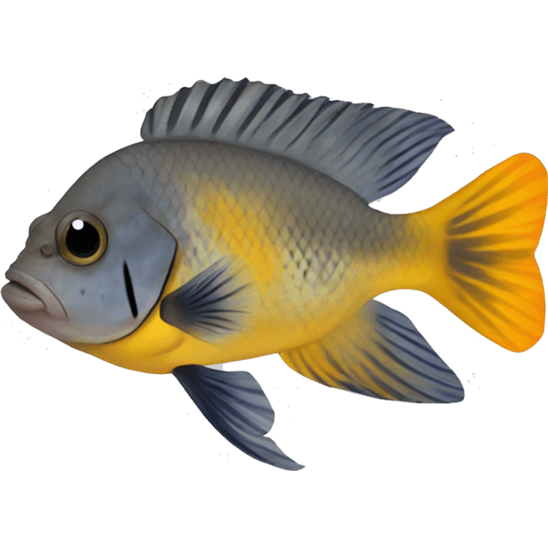 Convict cichlid emoji