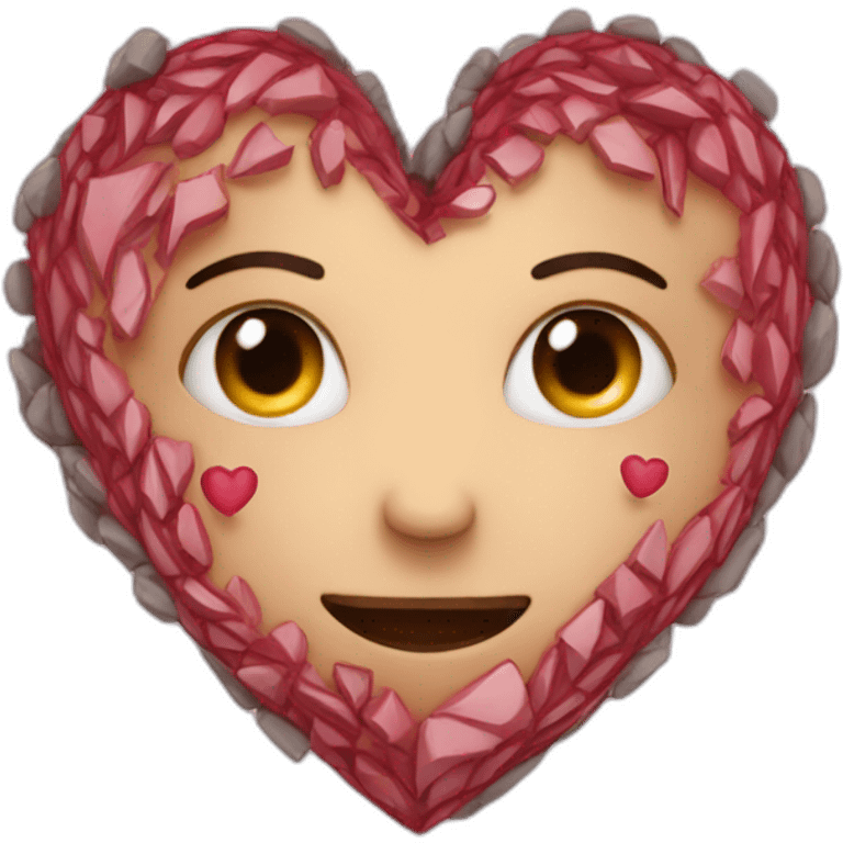 Heart inside a human emoji