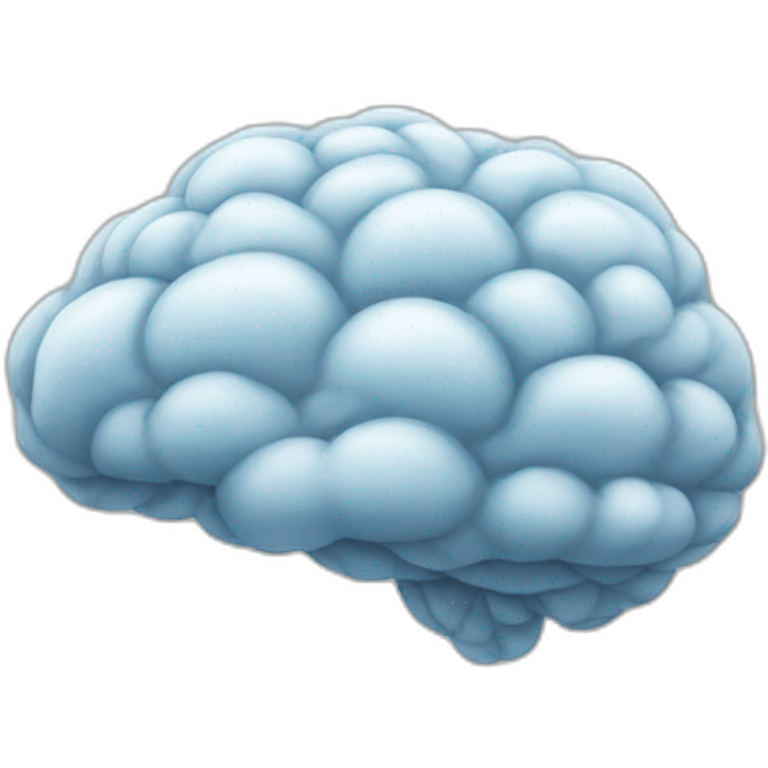 Brain-like clouds emoji