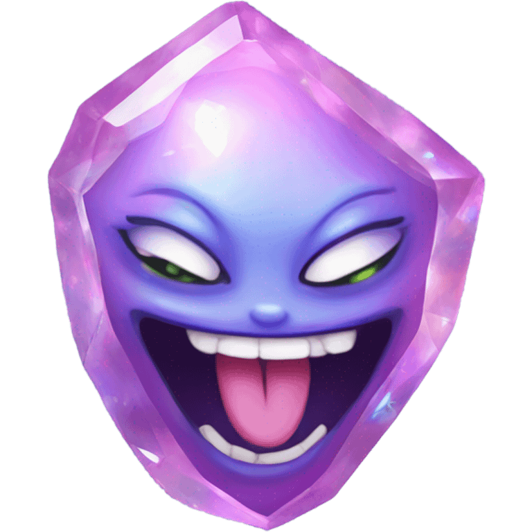 opal crystal gemstone demon smiley 😈  emoji