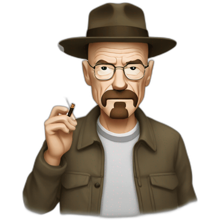 walter white smoking emoji