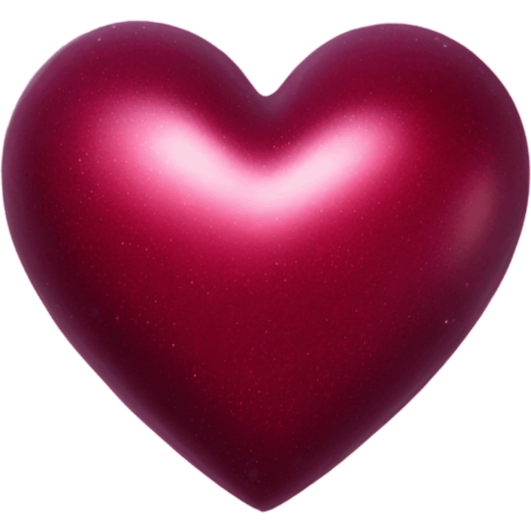 sparkling burgundy heart emoji