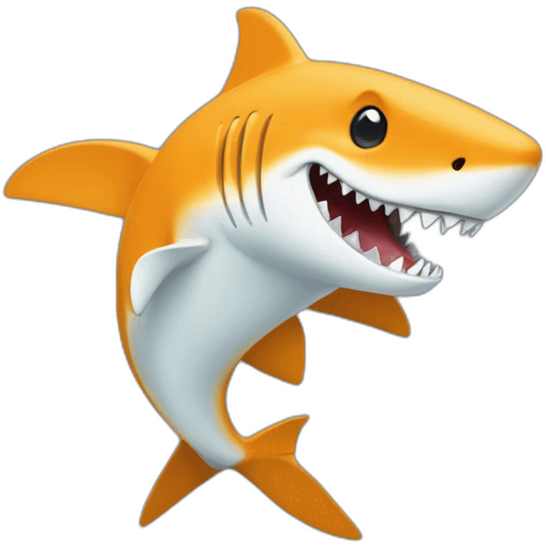 Un requin sur un renard emoji