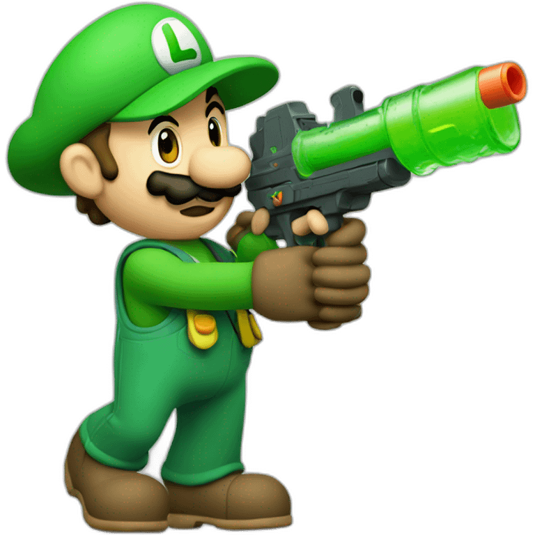 luigi-with-watergun emoji