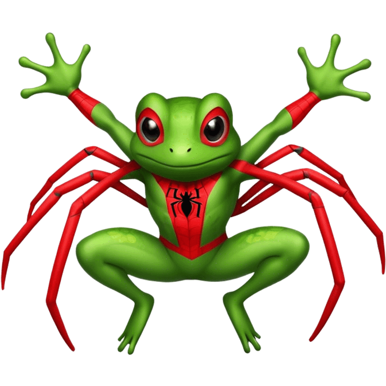 A frog in a spider-man costume *Old Emoji* emoji