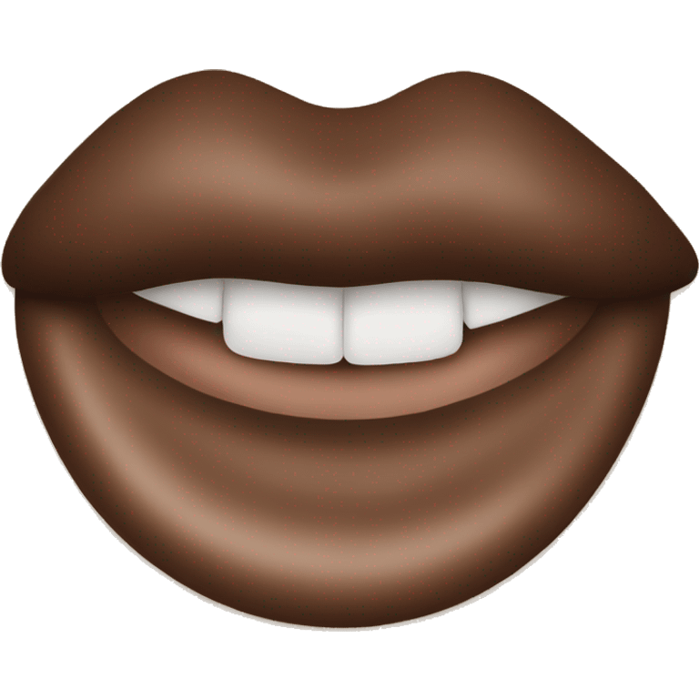 Brown lipstick emoji