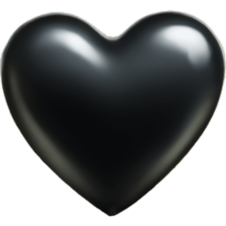 Sparkly black heart emoji