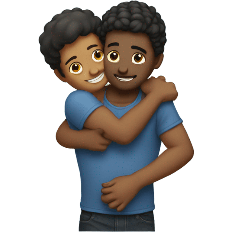 Two bff hug emoji