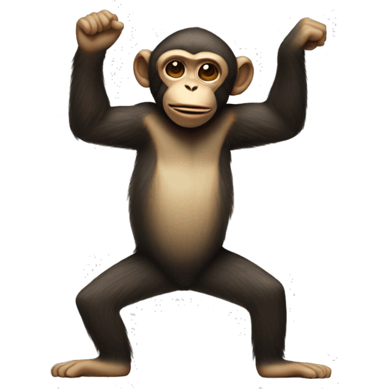 Monkey doing a dab emoji