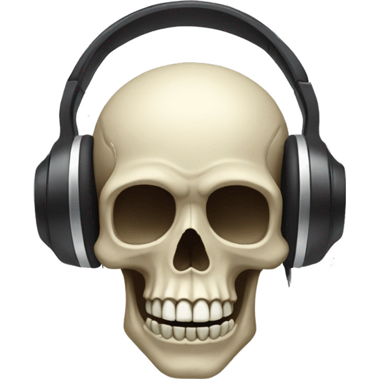 skull with headphones  emoji