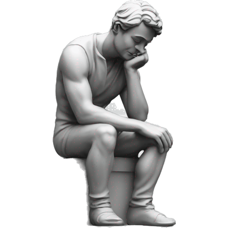 thinker statue  emoji