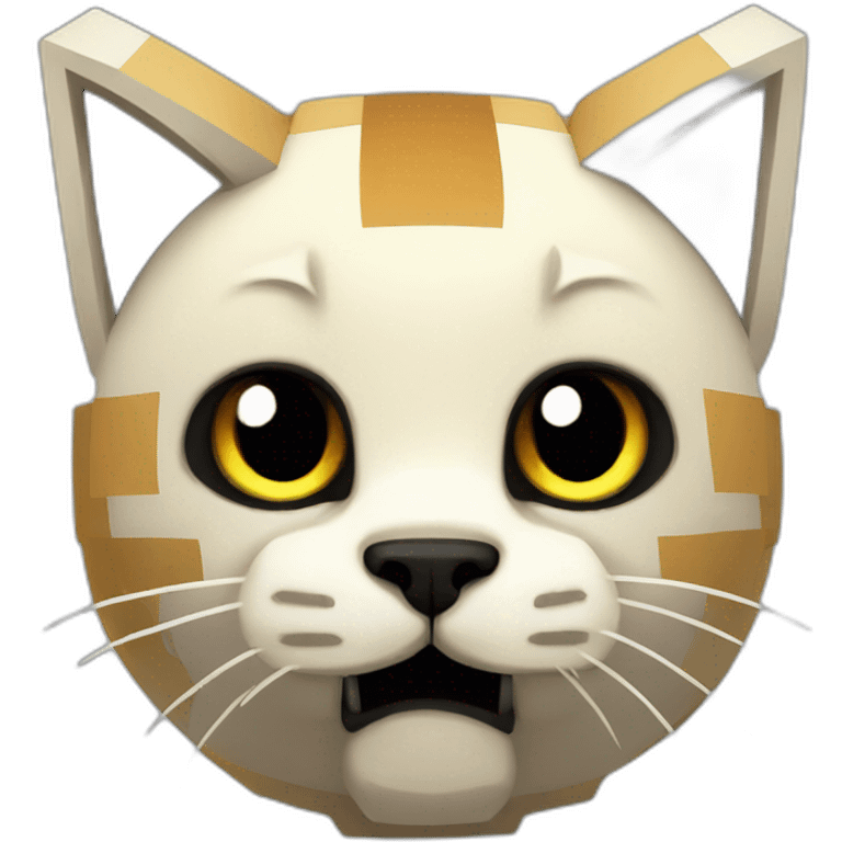 Mega minecraft cat emoji