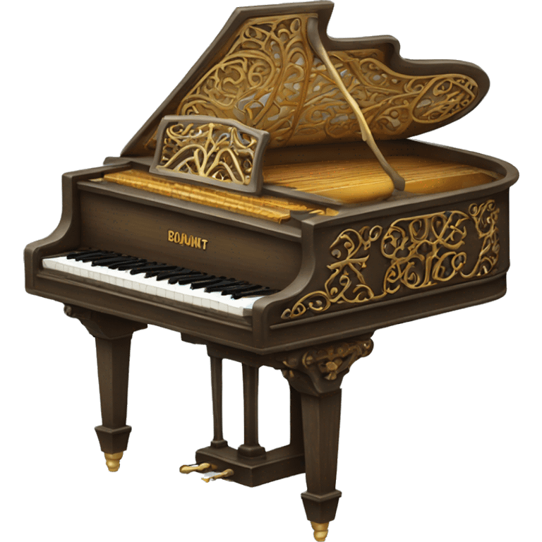 ornate upright piano emoji