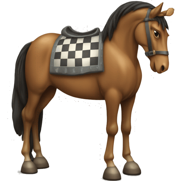 horse quenns and king chess emoji