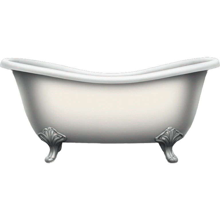 Victorian black bathtub emoji