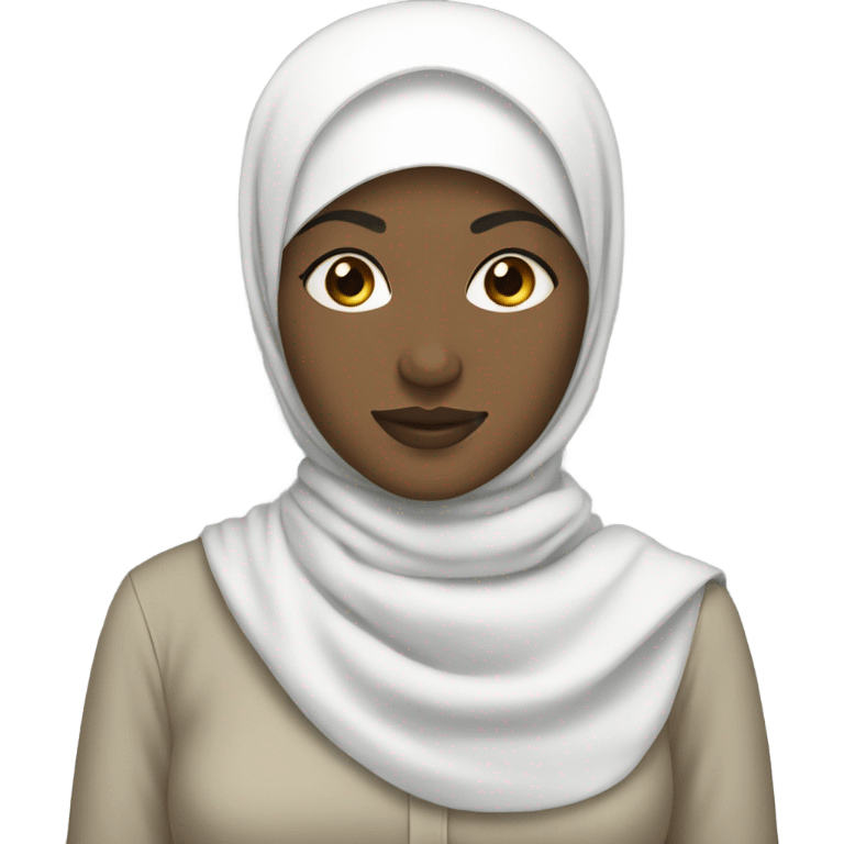 White hijabi emoji