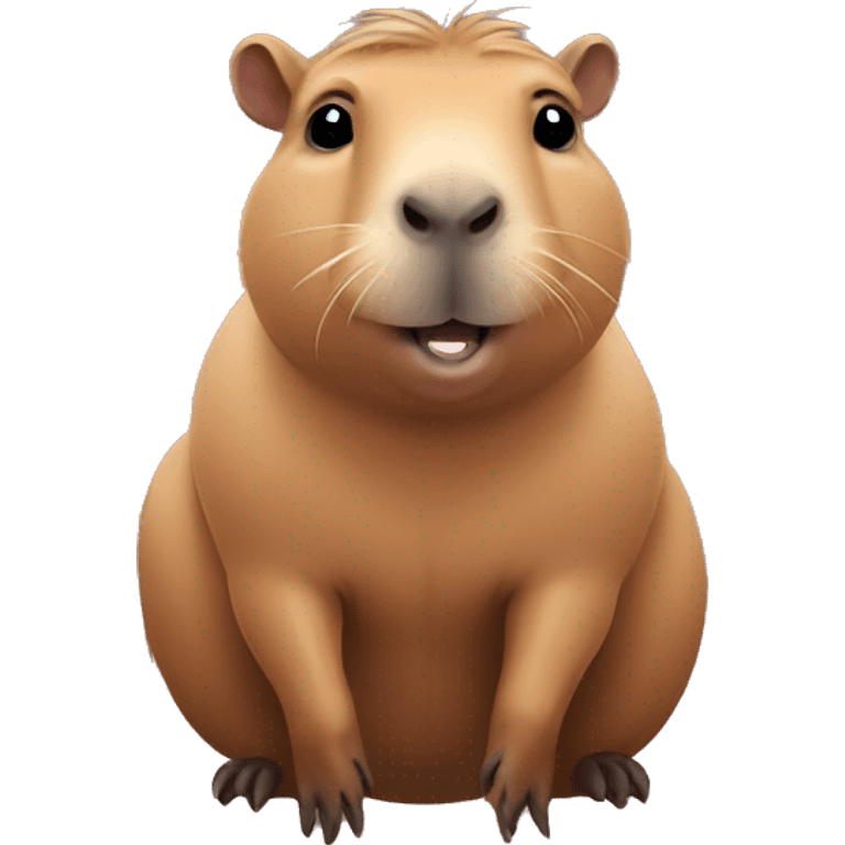 Cute capybara emoji