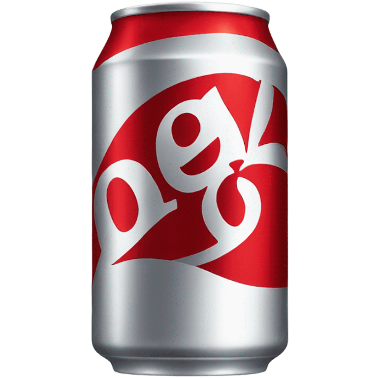 Silver and red Diet Coke can emoji