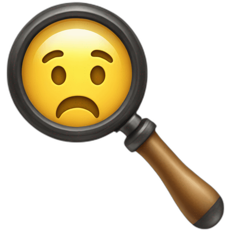 magnify glass emoji