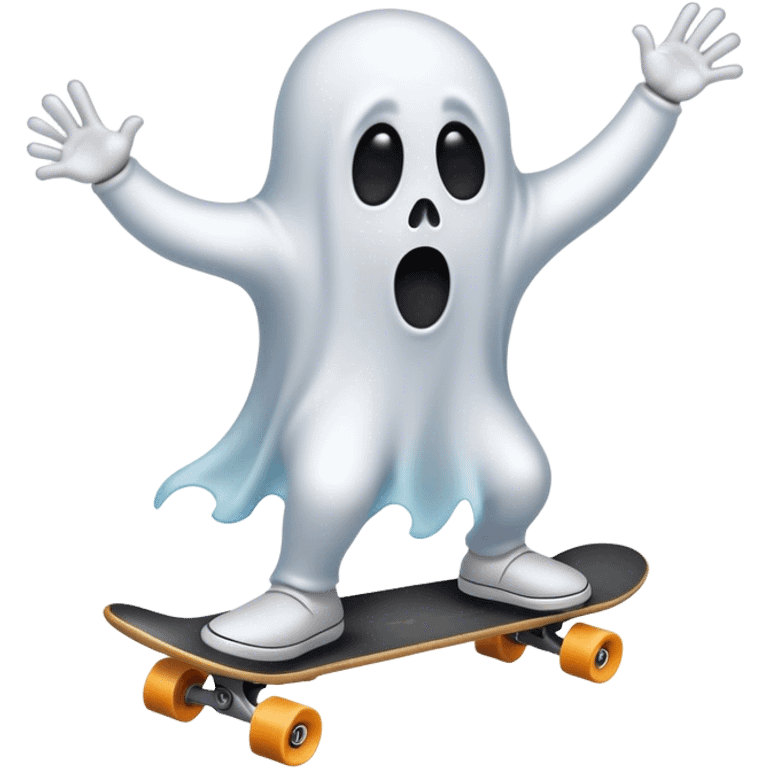 Ghost riding skateboard  emoji