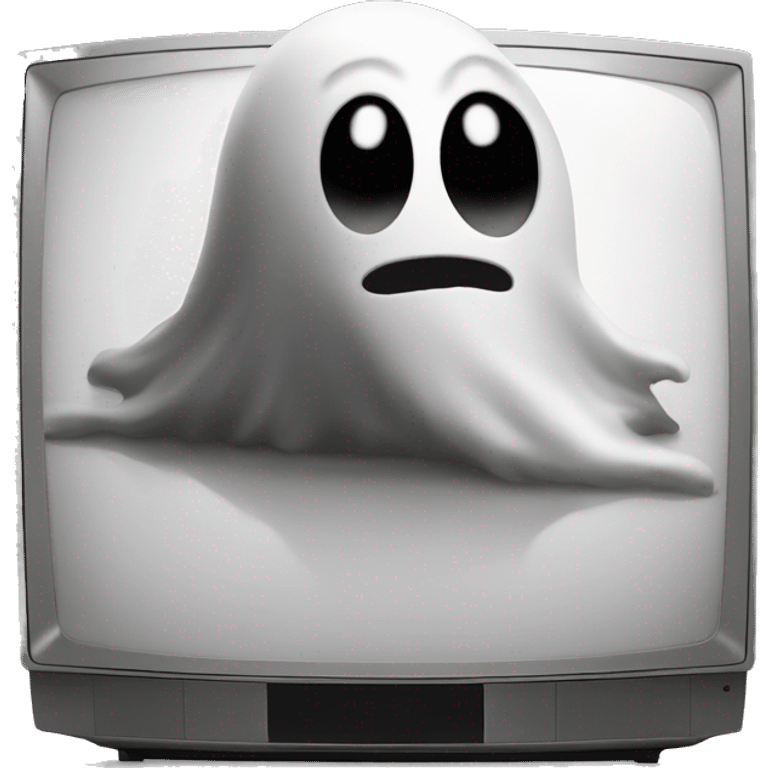 ghost crawling out of a tv emoji